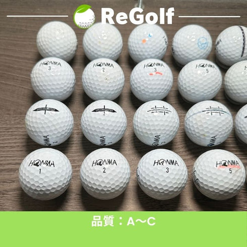 【中古】 ロストボール 本間ゴルフ ホンマ スピードモンスター ホワイト 年式混合 20球 Cランク ゴルフボール リゴルフ